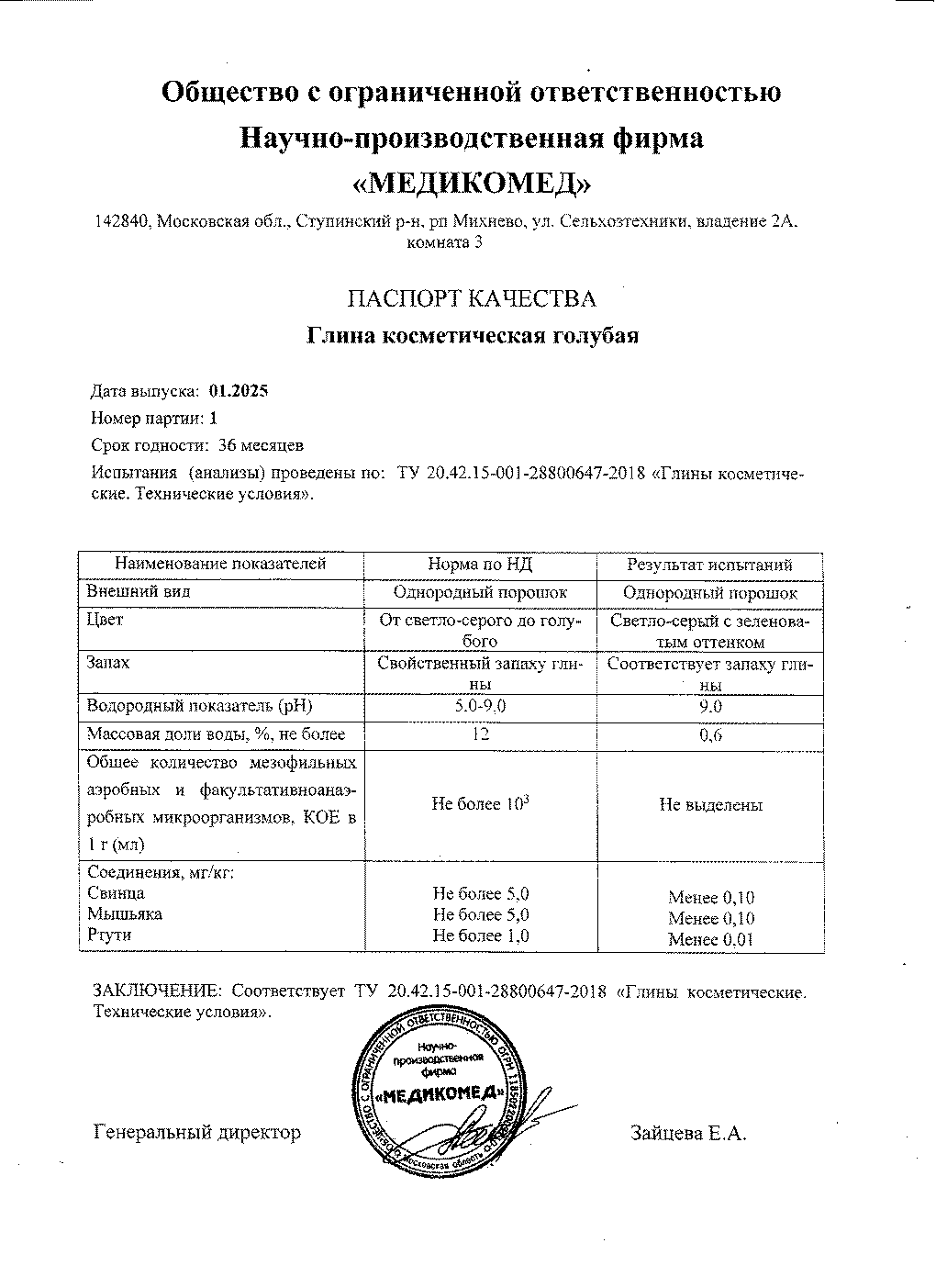 Паспорт №012025